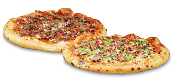 Picture of two pizzas